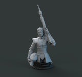 H076 - Movie Character design, The SW Fennec Bust Statue design, STL 3D model digital Printable download files