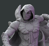 H078 - Comic character design, The Marwell Studio Moonknights statue, STL 3D model Digital printable download files
