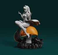 B167 - Cartoon character design, The Alice Wonderland statue, STL 3D model digital printable download files