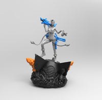E591 - Games character design, The Leak Of legend Jinnix arcane character design, STL 3D model design print download fil