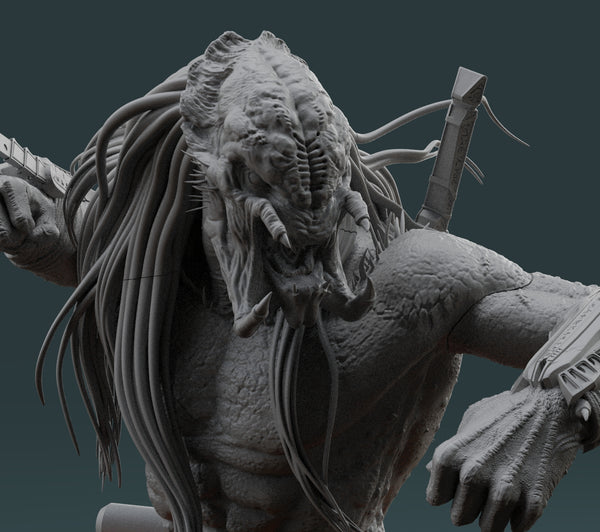 H348 - Movie Character design, The Predator printable statue, STL 3D model design printable download files