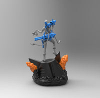 E591 - Games character design, The Leak Of legend Jinnix arcane character design, STL 3D model design print download fil