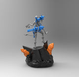E591 - Games character design, The Leak Of legend Jinnix arcane character design, STL 3D model design print download fil