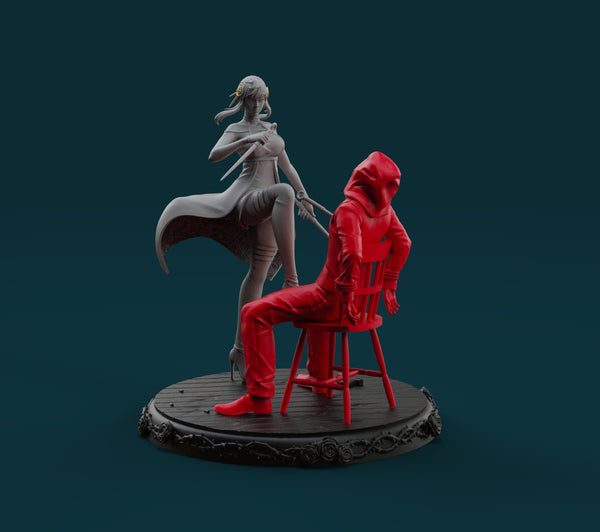 H350 - Anime character design, The Spy Family Yor, STL 3D model design printable download files