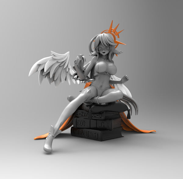 E595 - NSFW Anime character design, The jibril no game no life statue, ST L3D model design print download file