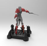 E600 - NSFW Games character design, The Leech queen World of craft statue, STL 3D model design print download files