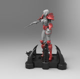 E600 - NSFW Games character design, The Leech queen World of craft statue, STL 3D model design print download files