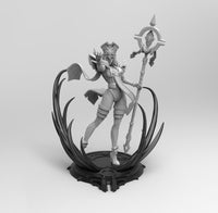 E602 - Games character design, The Shelly Whait character design, STL 3D model design print download files