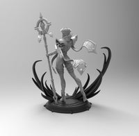 E602 - Games character design, The Shelly Whait character design, STL 3D model design print download files