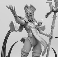 E602 - Games character design, The Shelly Whait character design, STL 3D model design print download files