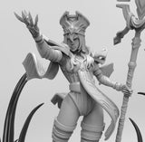 E602 - Games character design, The Shelly Whait character design, STL 3D model design print download files