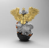 E608 - Legendary character design, The Justice sexy girl with lion, STL 3D model design print download files