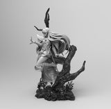 E609 - Anime character design, The Deeedlat girl statue, STL 3D model design print download files