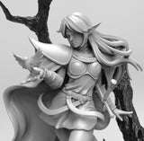 E609 - Anime character design, The Deeedlat girl statue, STL 3D model design print download files