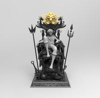 E610 - Anime character design, The One Loffy rubber guy throne, STL 3D model design print download files