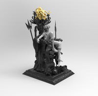 E610 - Anime character design, The One Loffy rubber guy throne, STL 3D model design print download files