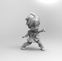 E631 - Games character design, The Chibi sakura girl statue, STl 3D model design print download files