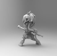 E631 - Games character design, The Chibi sakura girl statue, STl 3D model design print download files