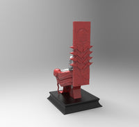 E661 - Waifu character design, The Throne girl statue, STL 3D model design print download files