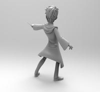 E677 - Movie character design, The HP maigc boy with glasses, STL 3D model design print download files