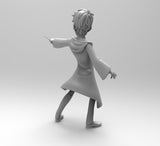 E677 - Movie character design, The HP maigc boy with glasses, STL 3D model design print download files