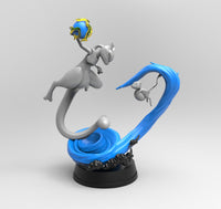 E701 - Anime character design ,The Pikimon mew miao character statue, STL 3D model design print download files
