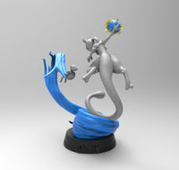 E701 - Anime character design ,The Pikimon mew miao character statue, STL 3D model design print download files
