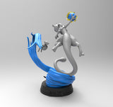E701 - Anime character design ,The Pikimon mew miao character statue, STL 3D model design print download files