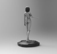 A791 - Movie character design, The Battle Angel alito statue, STL 3D model design print download files