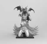 A795 - NSFW demon Character design, The Demon girl statue, STL 3D model design print download files