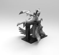 A795 - NSFW demon Character design, The Demon girl statue, STL 3D model design print download files