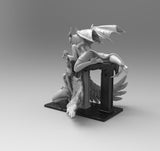 A795 - NSFW demon Character design, The Demon girl statue, STL 3D model design print download files