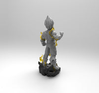 A873 - Anime character design, The bad friend vegetta statue, STL 3D model design print download files
