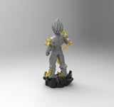 A873 - Anime character design, The bad friend vegetta statue, STL 3D model design print download files