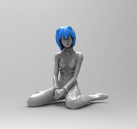 A883 - Anime character design, The Eva girl statue, STL 3D model design print download files