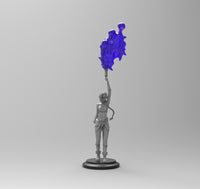 A912 - Games character design, The jinny girl Lol statue, STL 3D model design print download files