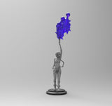 A912 - Games character design, The jinny girl Lol statue, STL 3D model design print download files