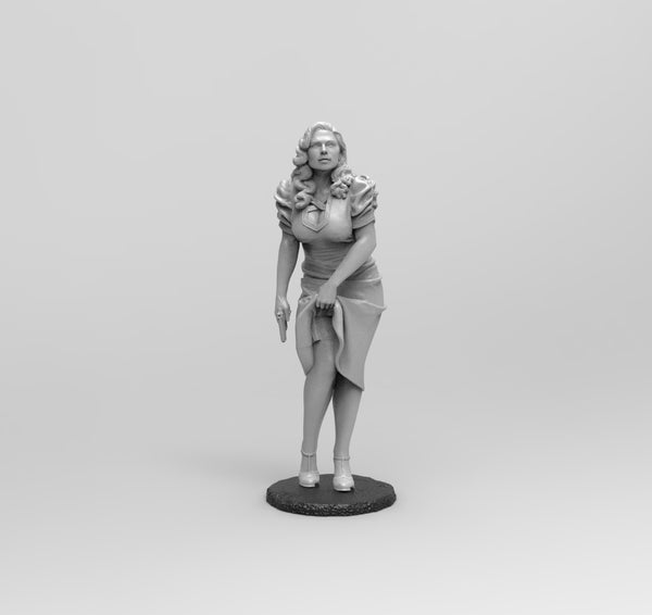 E710 - Comic character design, The Peggi statue, STL 3D model design print download files