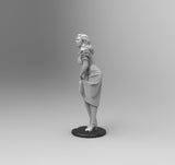 E710 - Comic character design, The Peggi statue, STL 3D model design print download files