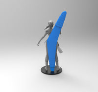 E783 - NSFW Anime character design, The Songo ninja girl, STL 3D model design print download files