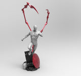E772 - Comic Character design, The iron spidey with claws statue, STL 3D model design print download files