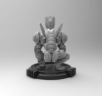 E771 - Comic character design, Silver and jan statue, STL 3D model design print download files
