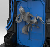 E790 - Comic Character design, The Kitty and dragon statue, STL 3D model design print download files