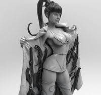 E794 - Comic character design, the sexy heroes punchlane with set of weopon, STL 3D model design print download files