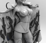 E794 - Comic character design, the sexy heroes punchlane with set of weopon, STL 3D model design print download files