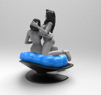 E800 - Comic character design,The Mj and Gw girl statue, STL 3D model design print download files