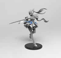 E799 - Waifu character design , The Keqing Girl statue , STL 3D model design print download files