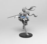 E799 - Waifu character design , The Keqing Girl statue , STL 3D model design print download files
