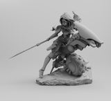 H015 - Movie Character design, The Battle Angel Alita with Motorbikes, STL 3D model design print download files