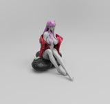 H023 - Anime Character design, The Zero Two Girl, Franxxx, 3D STL Model print design download files